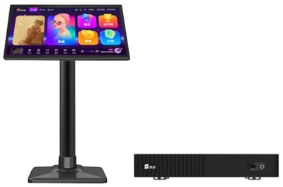 音創H70 新款智能語音點歌機分體機 4K高清雙系統家用KTV卡拉OK點唱機 H70-21.5寸4K分體機 1T硬盤